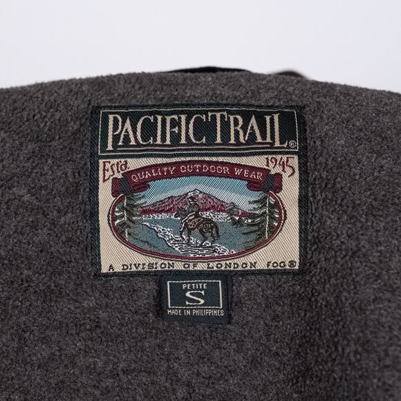 Pacific Trail London Fog Womens Fleece Lined Barn Jacket Chore Coat SMALL Petite - Picture 7 of 8